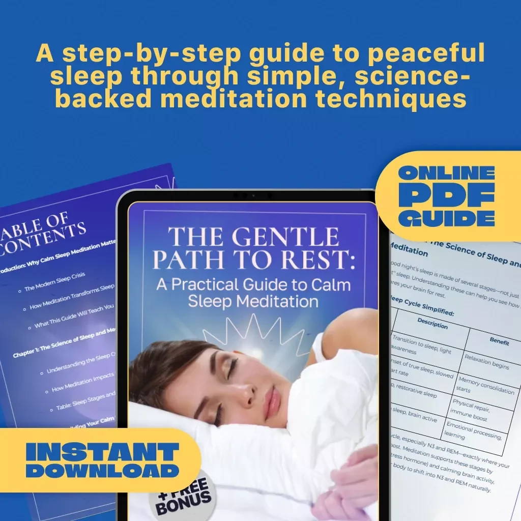 The Gentle Path to Rest: A Practical Guide to Calm Sleep Meditation - Digital Download for Deep Sleep, Relaxation & Mindfulness