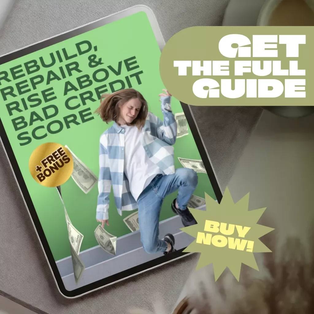Rebuild, Repair & Rise Above Bad Credit Score | Digital Guide to Fix Bad Credit | Credit Score Recovery eBook & Checklist | How to Fix Bad Credit Score PDF