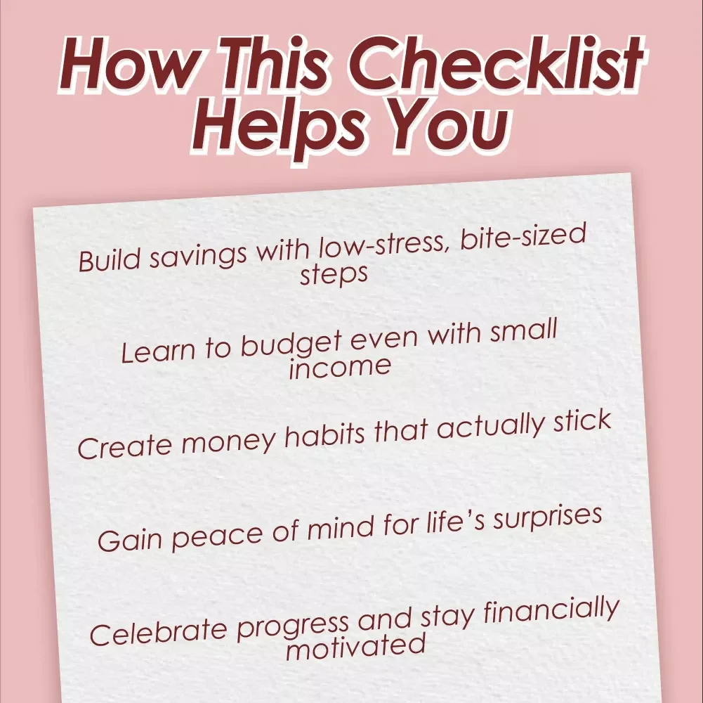 Your Rainy Day Ready Checklist: Build an Emergency Fund Like a Pro! | Emergency Fund for Low Income Budgeters, Printable & Digital Download