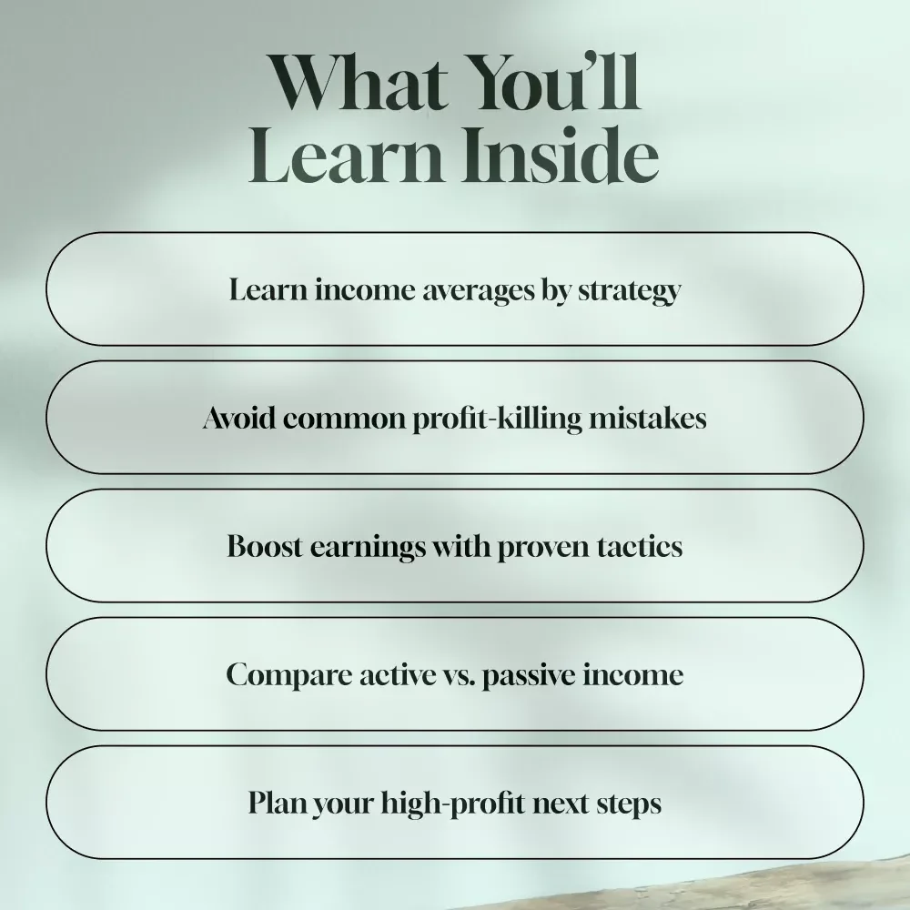 How Much Do Real Estate Investors Actually Make? | Real Estate Investor Income Guide | Digital Download eBook