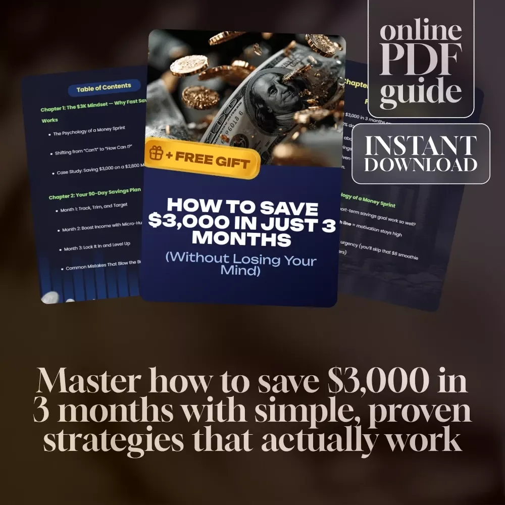 How to Save $3,000 in Just 3 Months (Without Losing Your Mind) | Ultimate 90-Day Savings Guide | How to Save 3000 in 3 Months Plan + Budgeting Tips