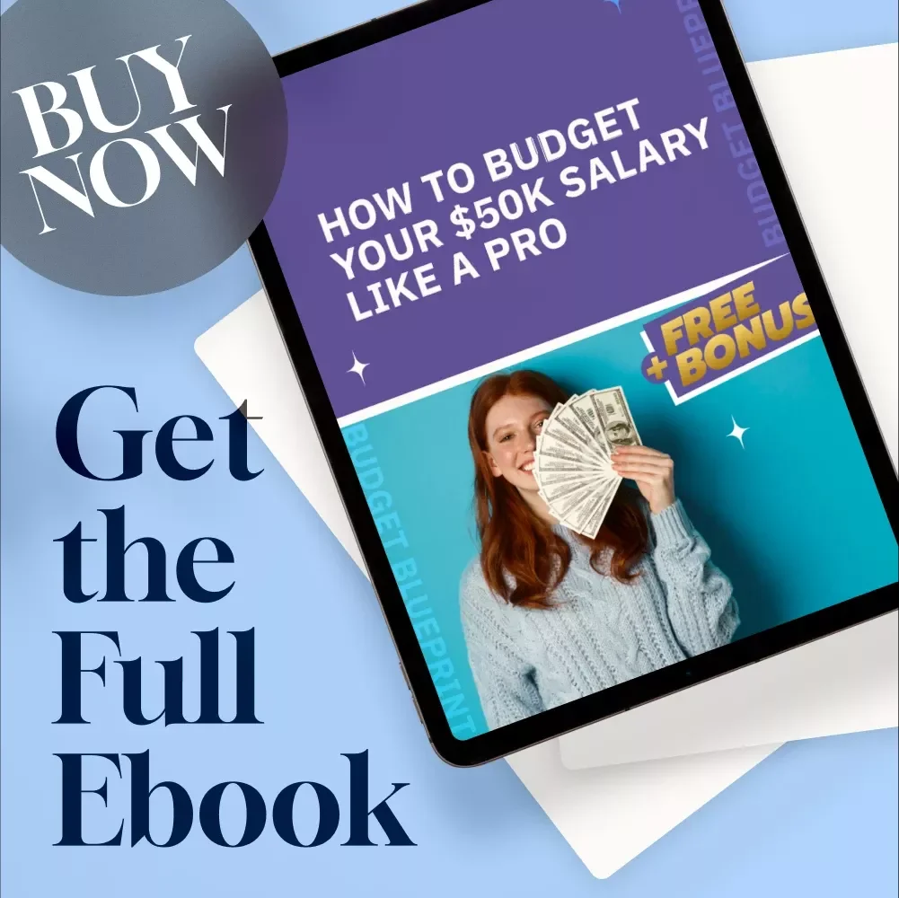 How to Budget Your $50K Salary Like a Pro | Personal Finance eBook | Digital Download Guide to Budgeting a 50K Salary