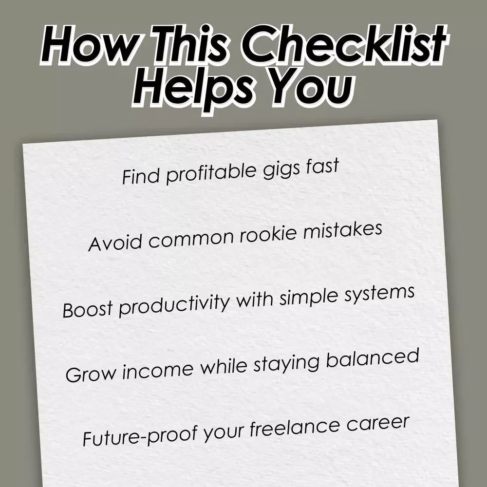 Build, Balance & Bank Your Way to Freedom – Gig Economy Checklist for Multiple Income Streams