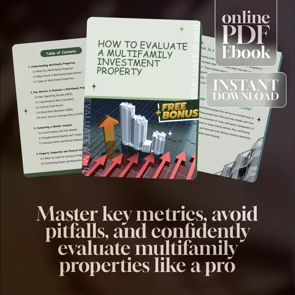 How to Evaluate a Multifamily Investment Property – Ultimate Guide eBook | Multifamily Real Estate Investing Tips & Key Metrics