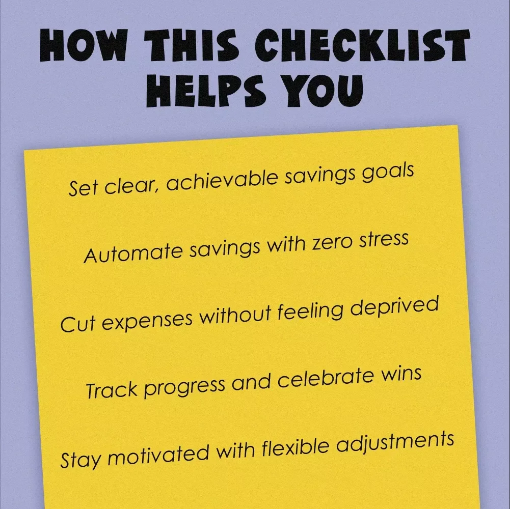 Your Ultimate Monthly Savings Calculator Checklist | How Much to Save Per Month Calculator | Budget & Savings Planning Guide Printable
