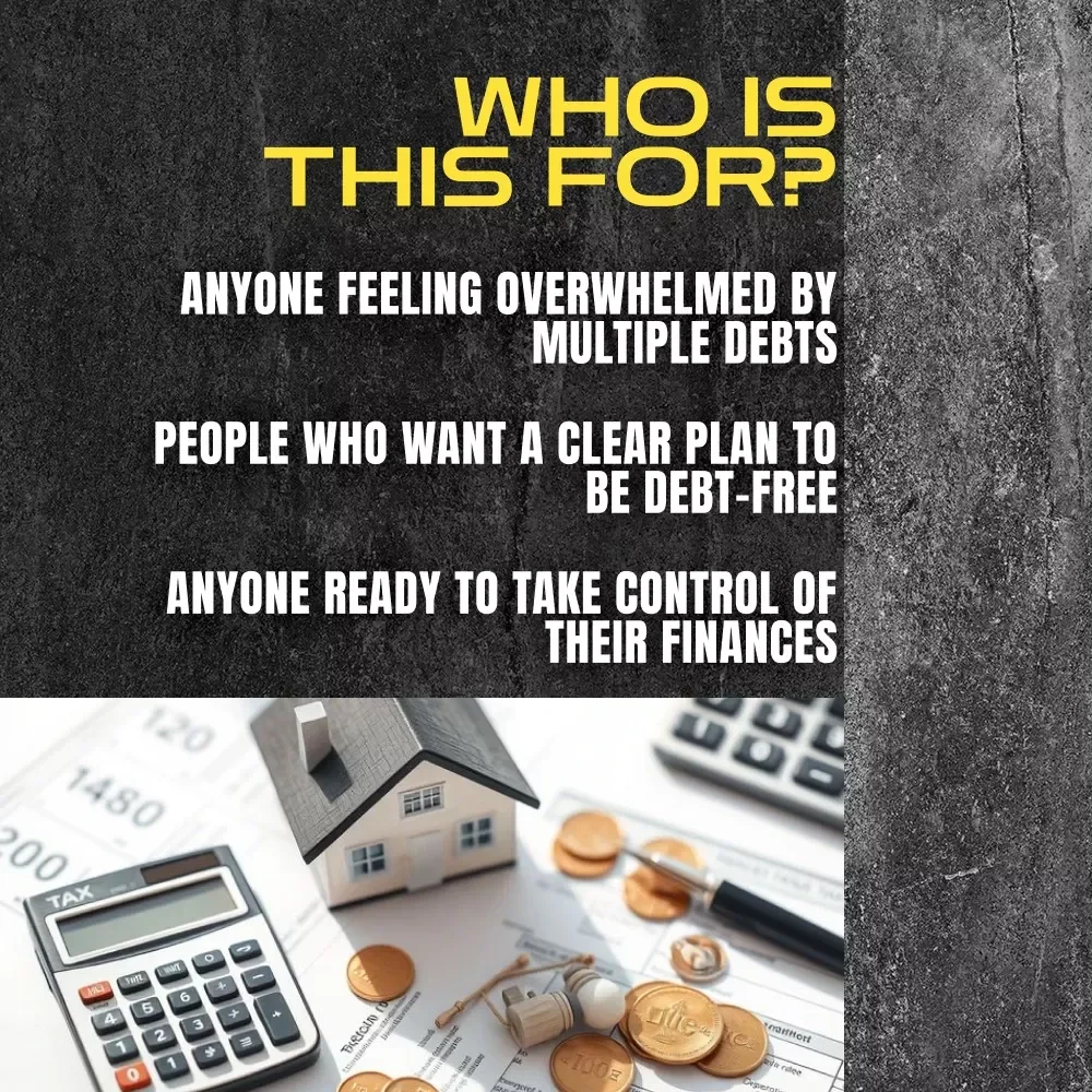 Debt Payoff Success: Your Simple Roadmap to Financial Freedom | Checklist + Debt Payoff Calculator Guide | Digital Download for Financial Planning