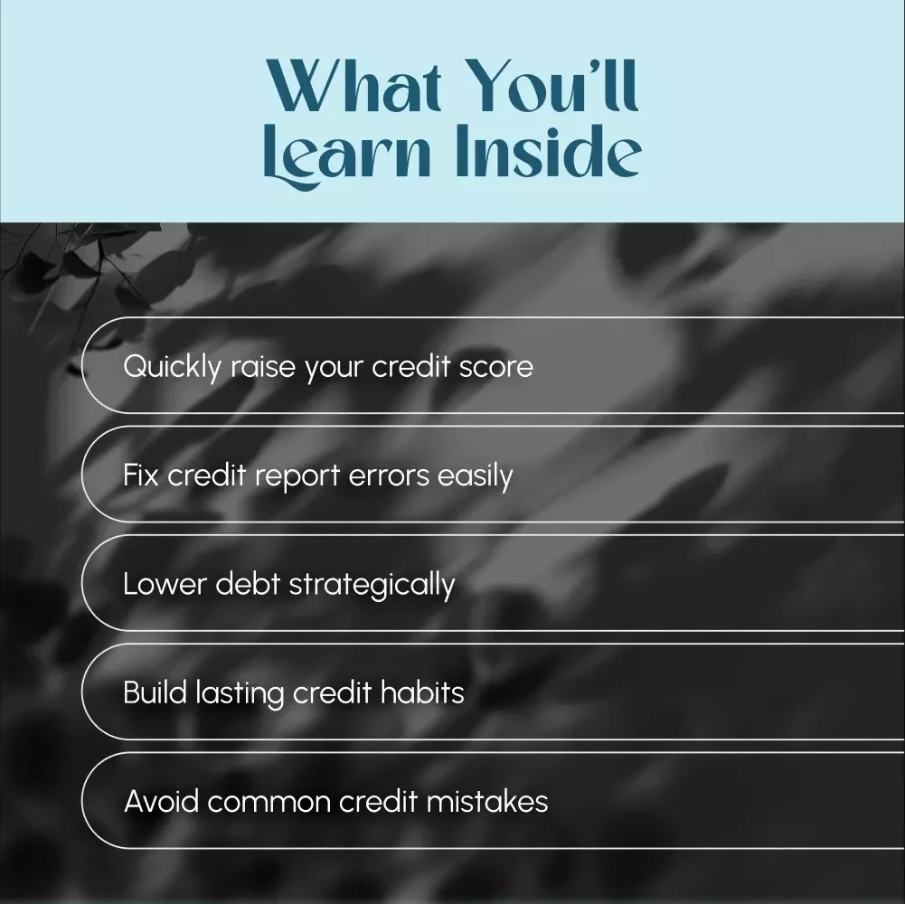 The Easy Guide to Raising Your Credit Score Fast | Digital Download | Learn How to Raise My Credit Score Quickly & Effectively