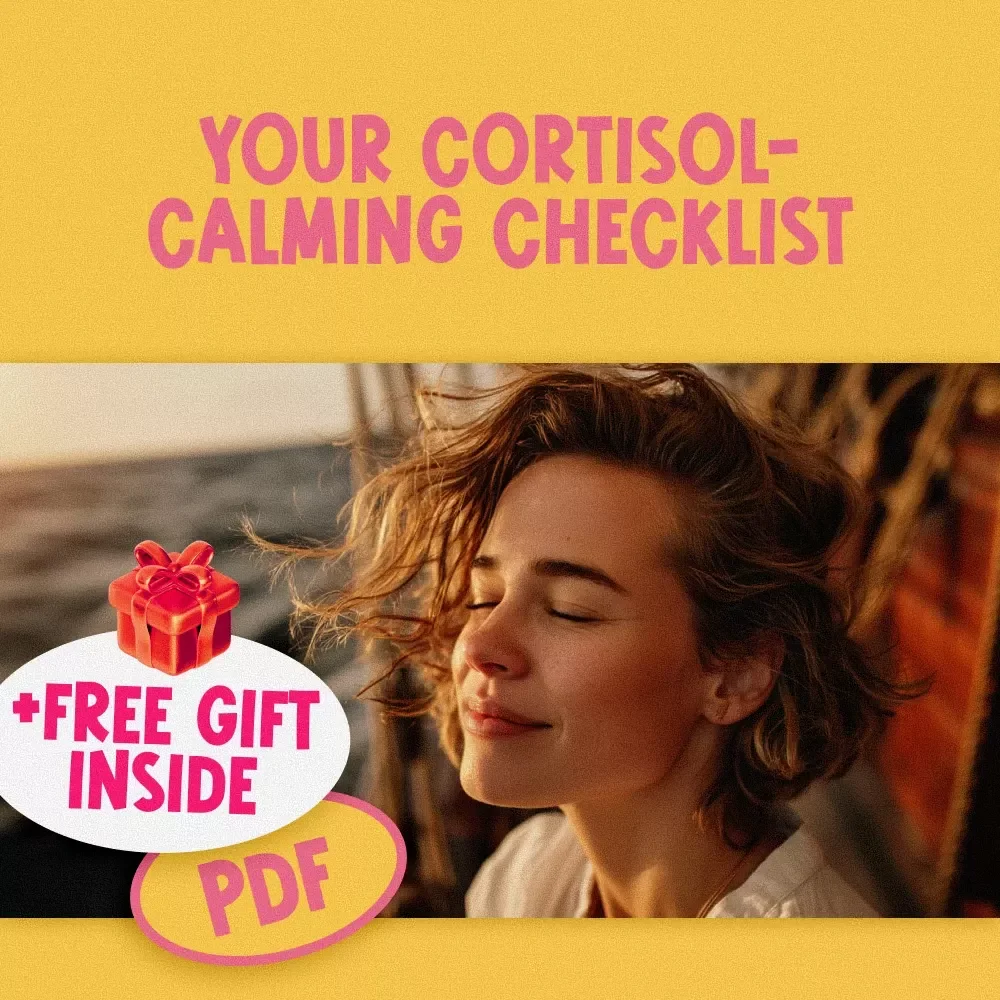 Your Cortisol-Calming Checklist | Stress Relief Guide | Cortisol Reduction Daily Habits | Digital Download