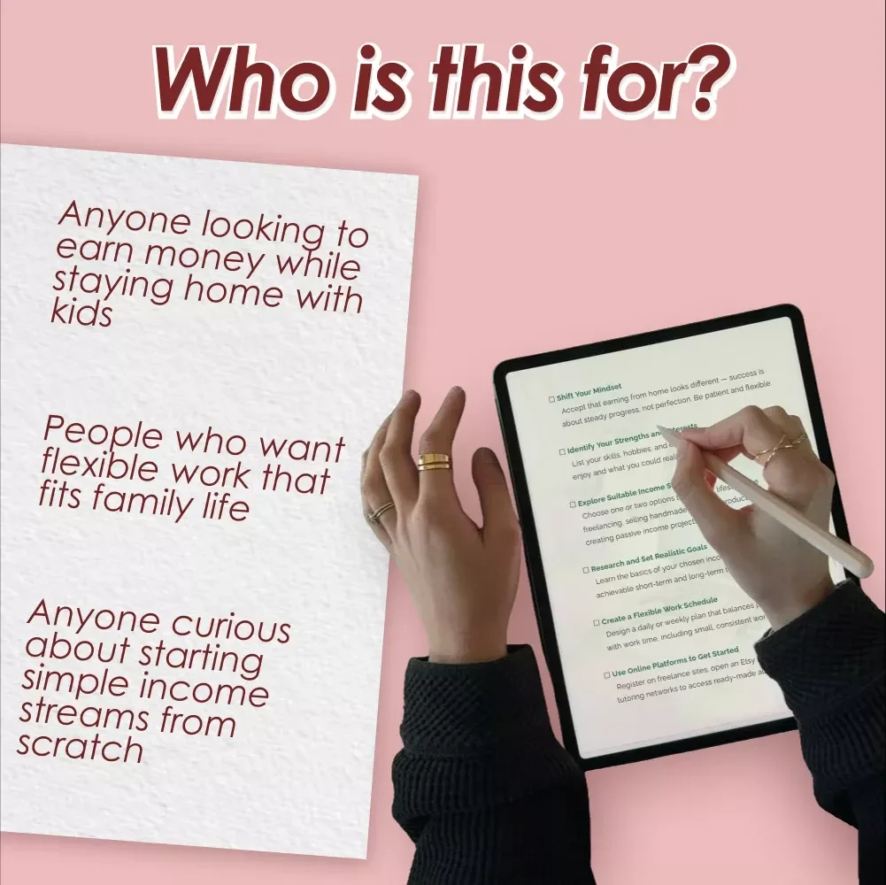 Your Stay-at-Home Parent Income Stream Starter Checklist – Digital Download for Income Streams for Stay-at-Home Parents
