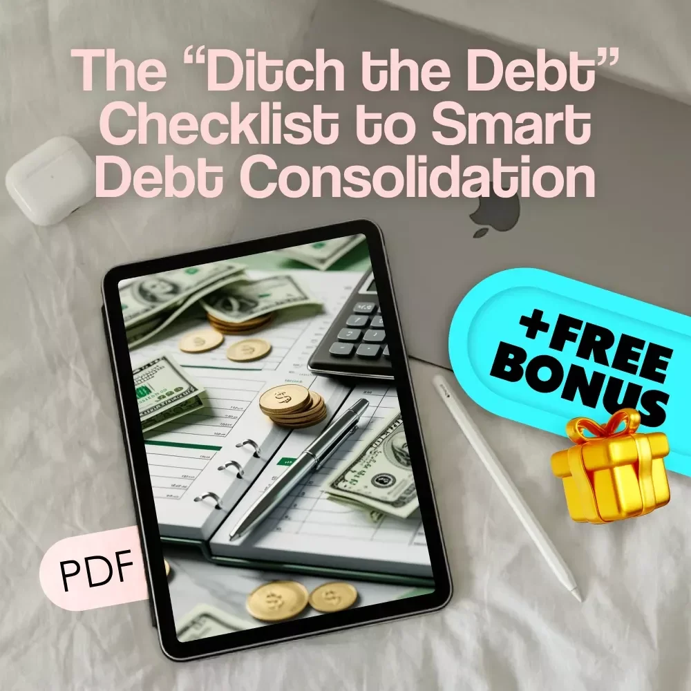 The “Ditch the Debt” Checklist to Smart Debt Consolidation | Debt Consolidation Checklist | How to Do Debt Consolidation PDF