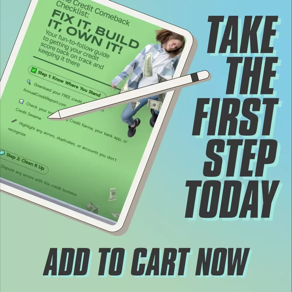 The Credit Comeback Checklist: Fix It, Build It, Own It – How to Fix Bad Credit Score Fast & Rebuild Your Financial Future (Instant Digital Download)