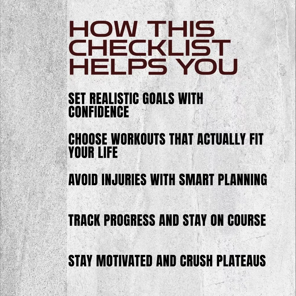 Your Exercise Program Checklist | Digital Download for How to Create an Exercise Program | Fitness Planner Checklist for Beginners