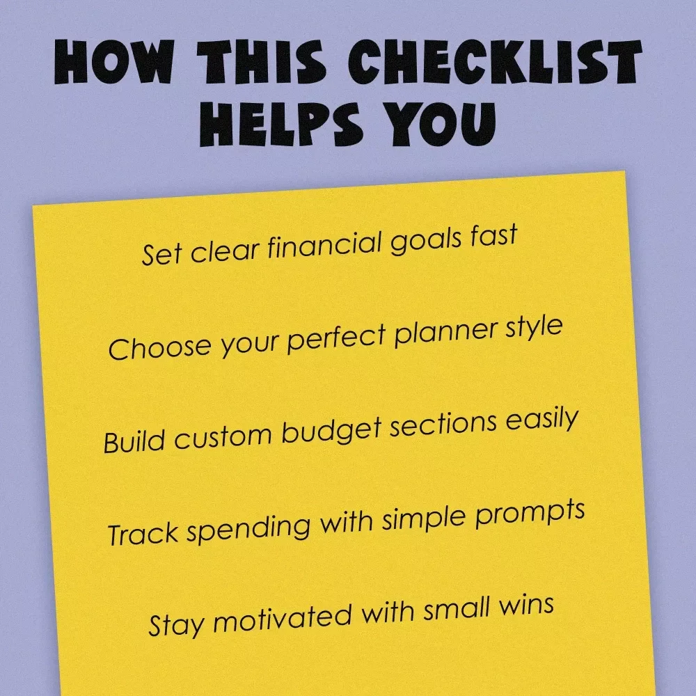Your Ultimate DIY Budget Planner Checklist | Printable Budget Planning Guide | How to Make My Own Budget Planner | Instant Download