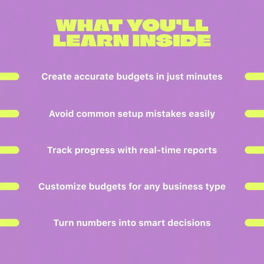 A Simple Guide to Creating a Budget in QuickBooks Online | Small Business Budgeting eBook | Digital Download for Entrepreneurs