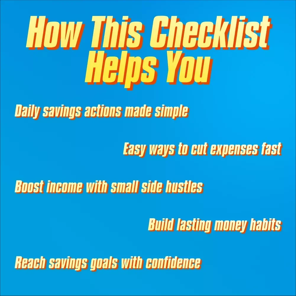 The $3K Sprint Savings Checklist | How to Save $3000 in 3 Months | Budget Challenge Printable & Digital Download