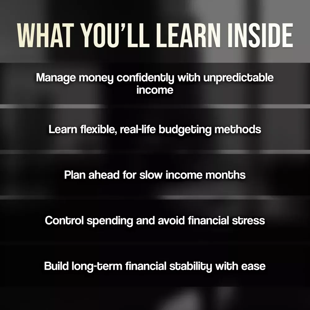 How to Create a Budget When Your Income Fluctuates | Digital Guide for Managing Variable Income Budgeting | Instant Download