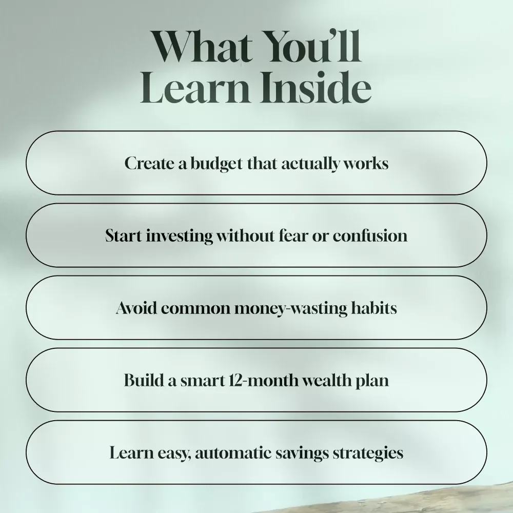 The Beginner’s Guide to Saving Smart & Investing with Confidence | How to Save and Invest Money eBook | Financial Freedom Digital Guide