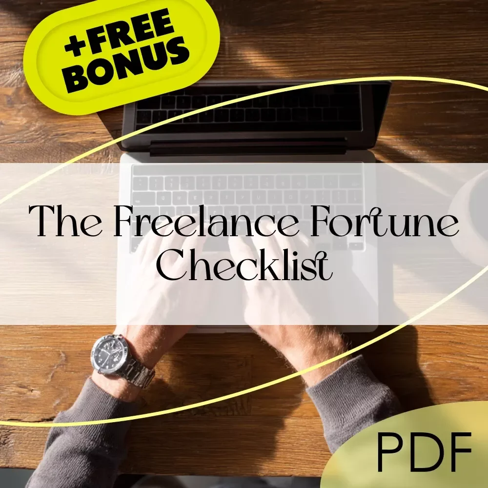 The Freelance Fortune Checklist | Income Diversification Guide for Freelancers | Digital Download for Expanding Freelance Income Streams