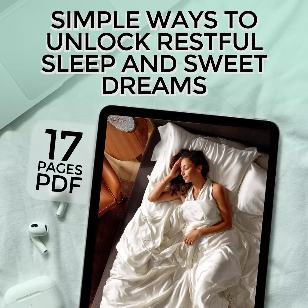 Simple Ways To Unlock Restful Sleep And Sweet Dreams | How to Get More Restful Sleep eBook Guide for Better Sleep Hygiene, Bedtime Routines & Natural Remedies