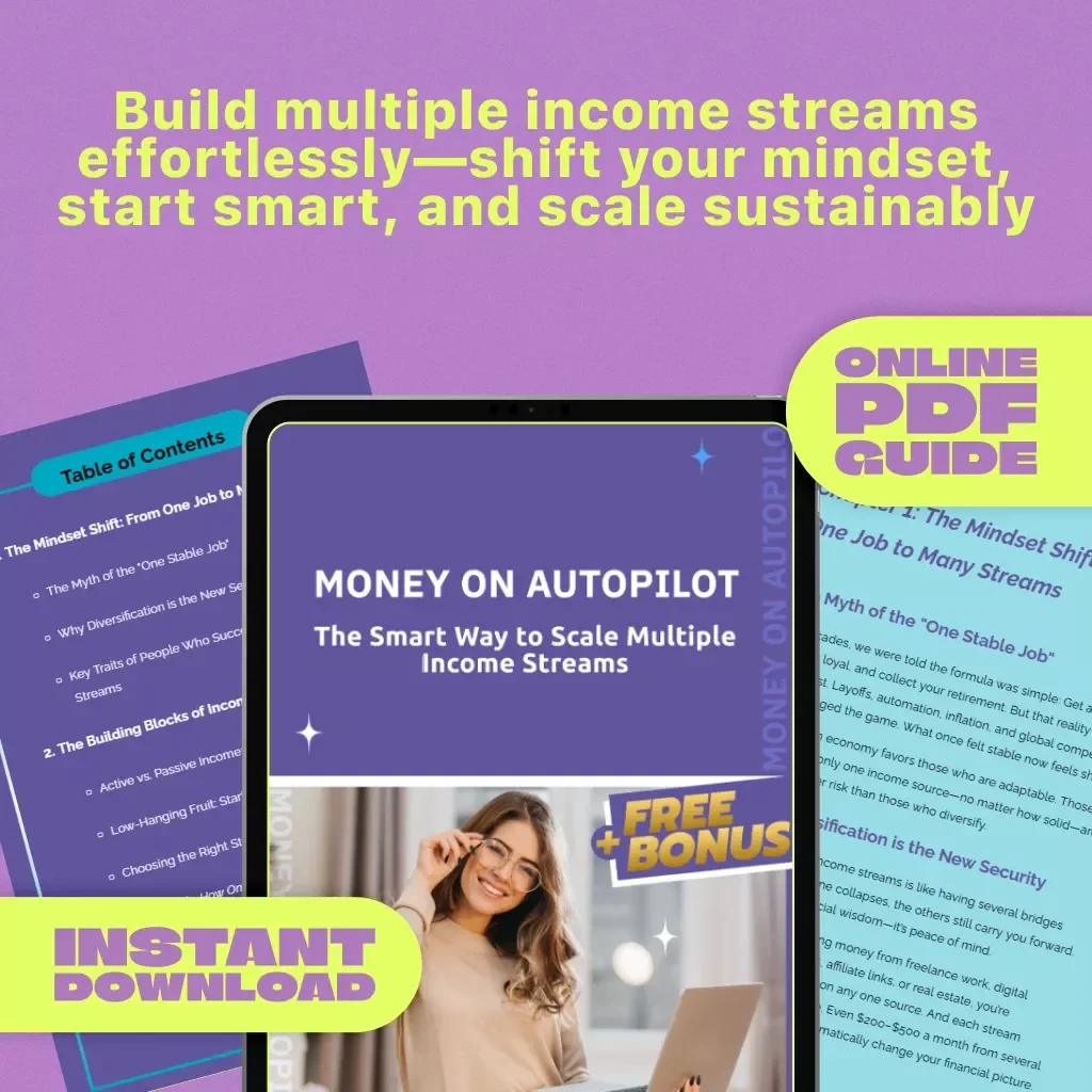 Money on Autopilot: The Smart Way to Scale Multiple Income Streams – Digital Download eBook