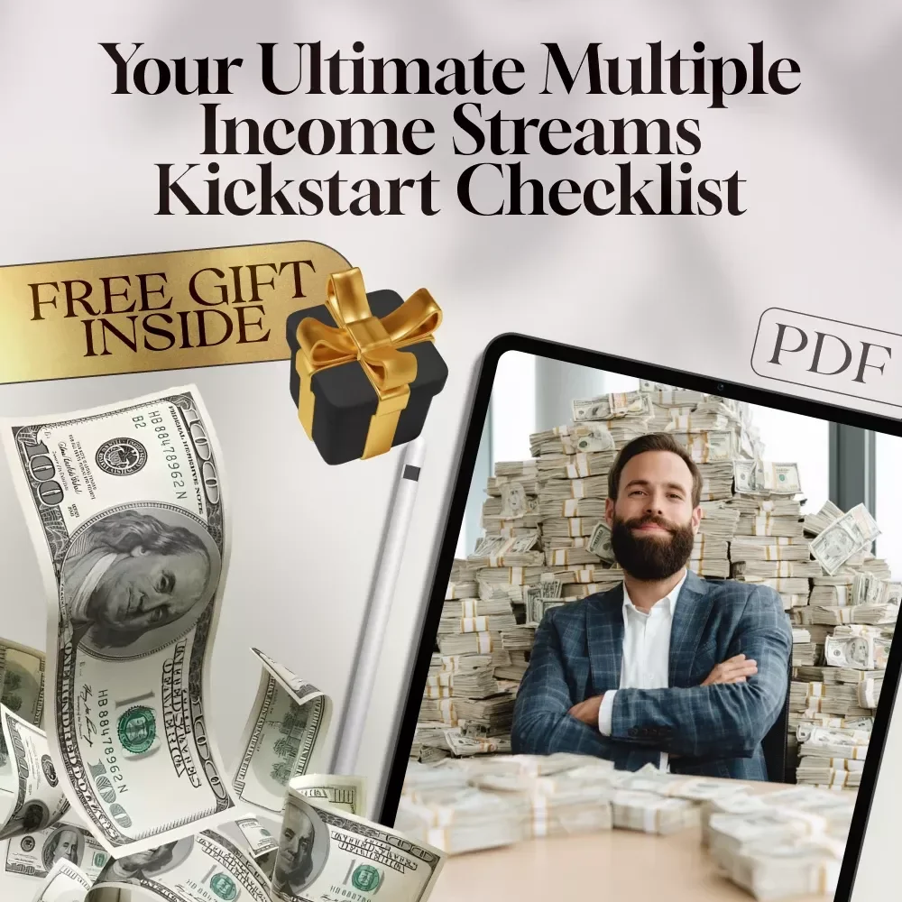 Your Ultimate Multiple Income Streams Kickstart Checklist | Digital Download for Millennials | Passive Income Printable PDF