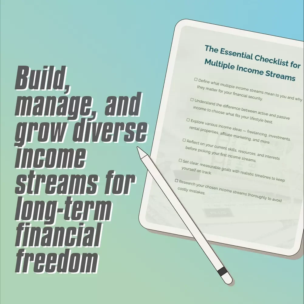 The Essential Checklist for Multiple Income Streams | Digital Guide to How to Build Multiple Income Streams Fast