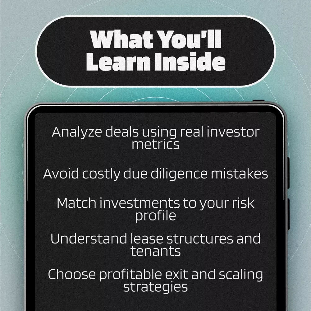 The Smart Investor’s Guide to Evaluating Commercial Real Estate Deals | eBook | How to Evaluate a Commercial Real Estate Investment | Instant Digital Download