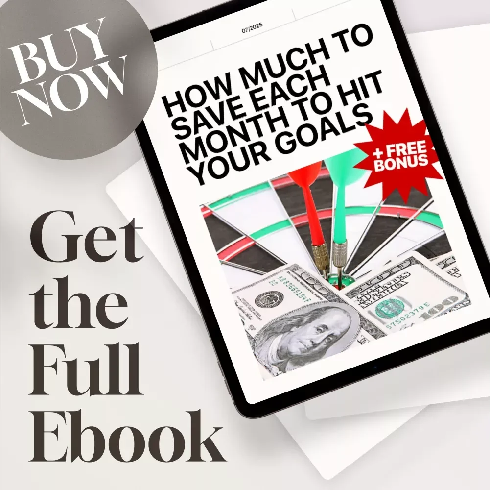How Much to Save Each Month to Hit Your Goals | Monthly Savings Calculator Guide | Financial Planning eBook
