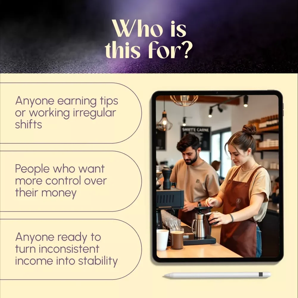 Mastering the Art of Handling Inconsistent Income as a Server | Budgeting & Money Guide for Servers | Digital Download PDF