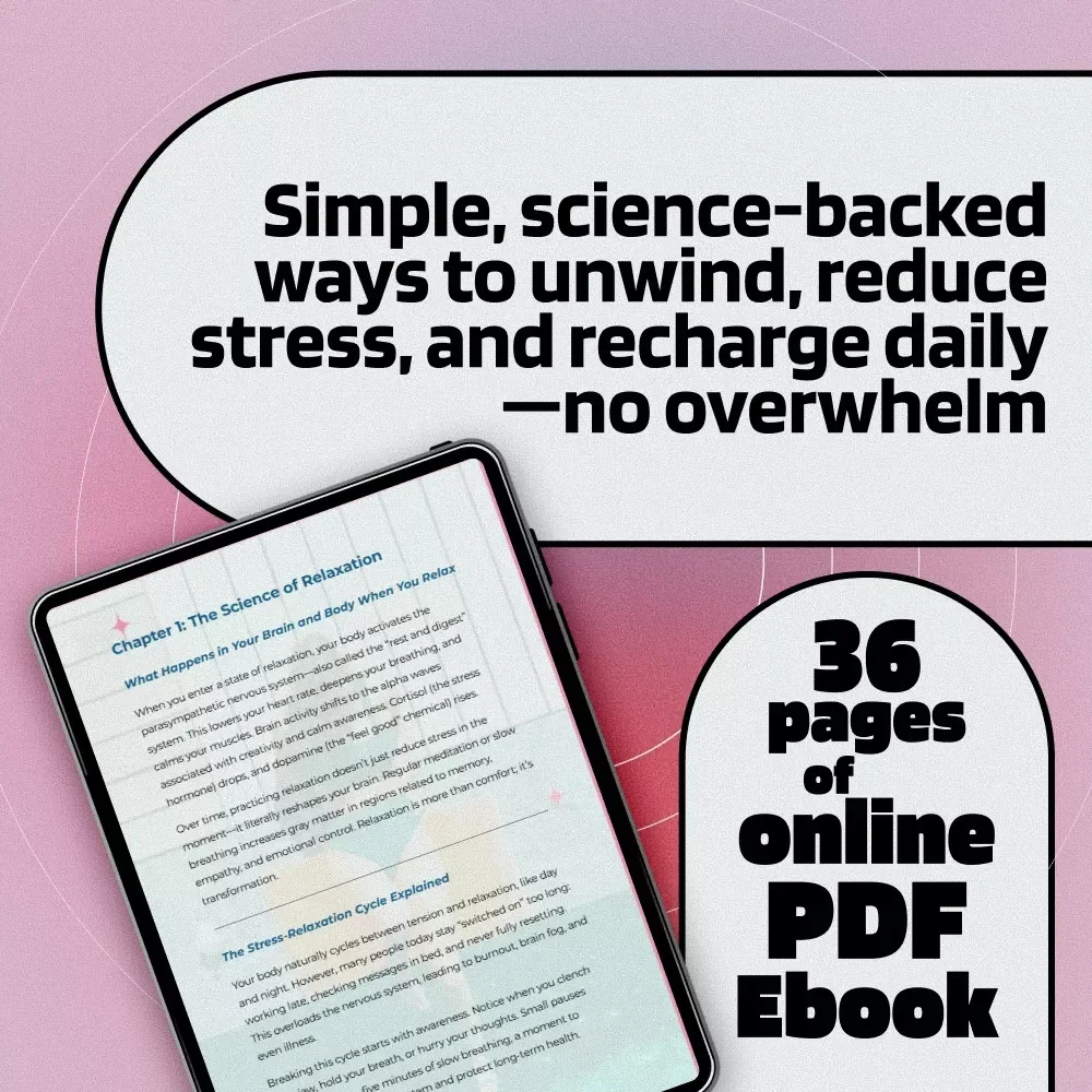 Relax Mode: Simple, Soulful Ways to Unwind and Recharge Your Life – Digital eBook Guide for Relaxing Things & Stress Relief