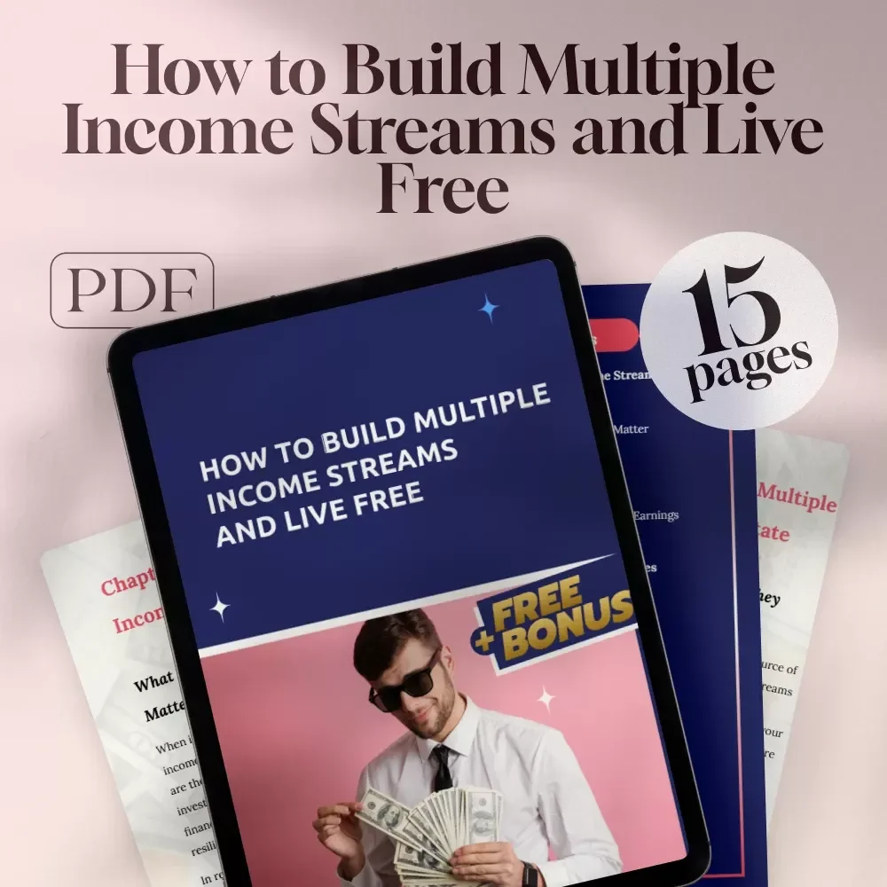 How to Build Multiple Income Streams and Live Free - Real Estate Wealth Guide - Digital Download eBook on Multiple Income Streams in Real Estate