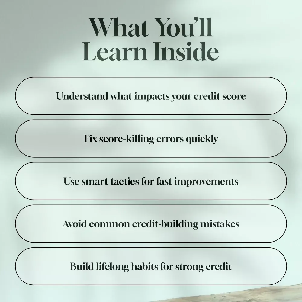 The Smart Guide to Raising Your Credit Score Fast and Steady | How Do You Raise Your Credit Score eBook | Credit Repair Digital Download