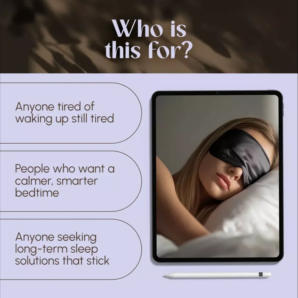 Your Simple Guide to Deep, Restful Nights | Digital Guide for How to Get More Restful Sleep, eBook for Better Sleep Habits, Instant Download