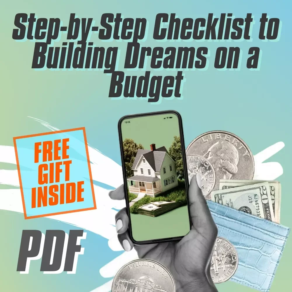 Step-by-Step Checklist to Building Dreams on a Budget | Digital Guide to How to Save Money to Build a House | Home Build Savings Planner PDF