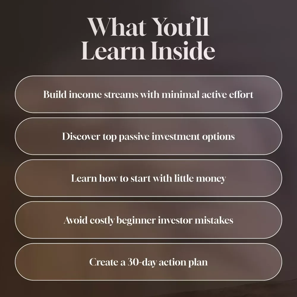 Build Wealth While You Sleep – Passive Income Investing Guide for REITs, Dividend Stocks, Index Funds & Digital Assets (Digital Download)
