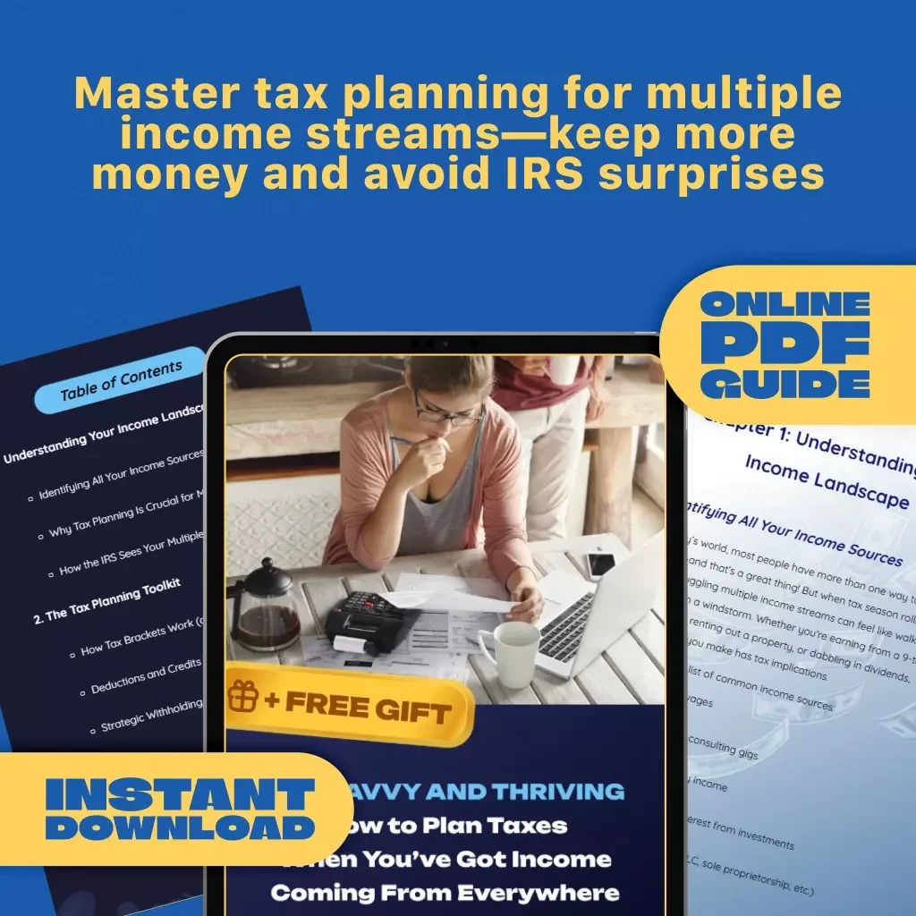 Tax Savvy and Thriving: How to Plan Taxes When You've Got Income Coming From Everywhere – Digital Guide for Tax Planning for Multiple Incomes