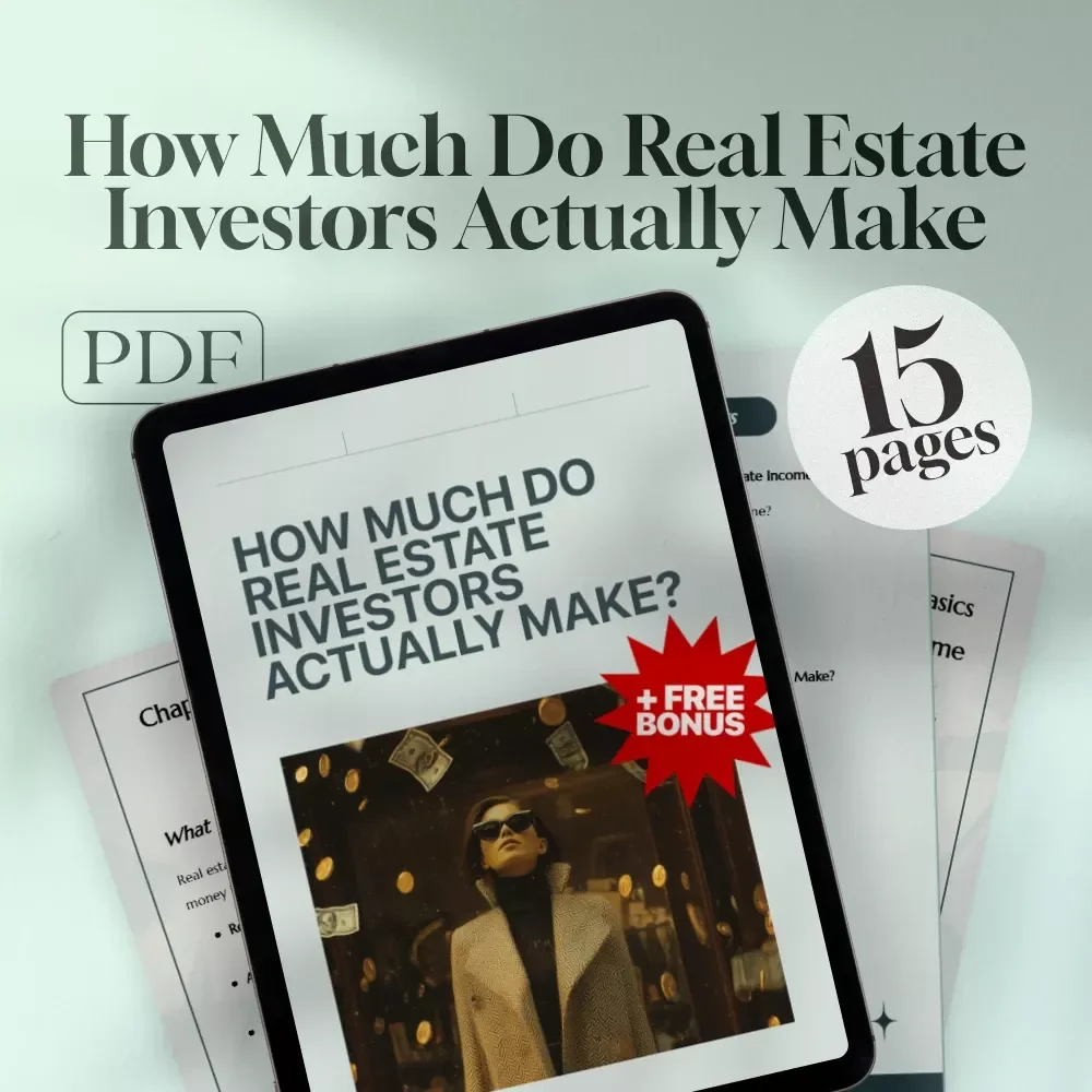 How Much Do Real Estate Investors Actually Make? | Real Estate Investor Income Guide | Digital Download eBook