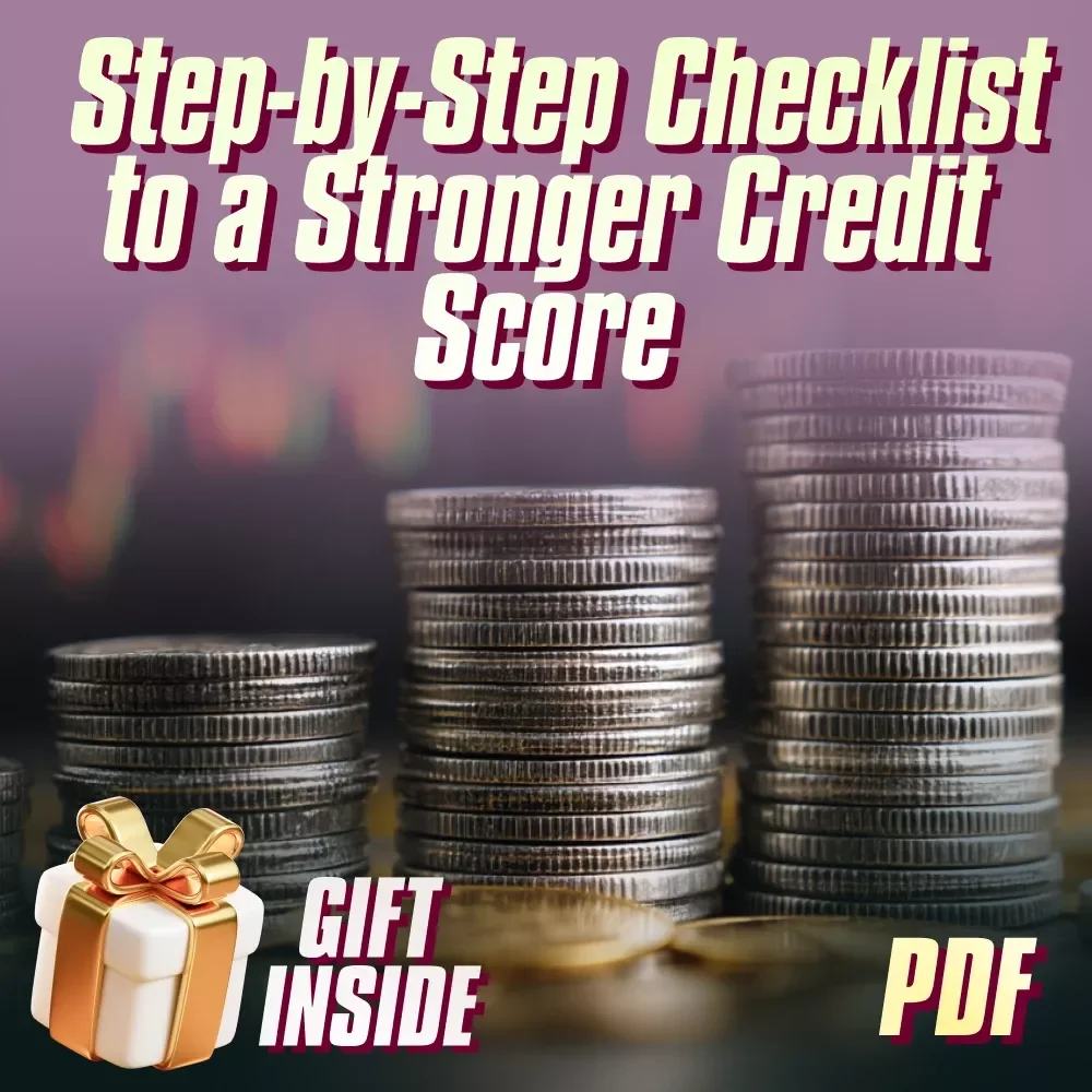 Step-by-Step Checklist to a Stronger Credit Score | Printable Credit Repair Guide | How Do You Raise Your Credit Score Checklist | Instant Download