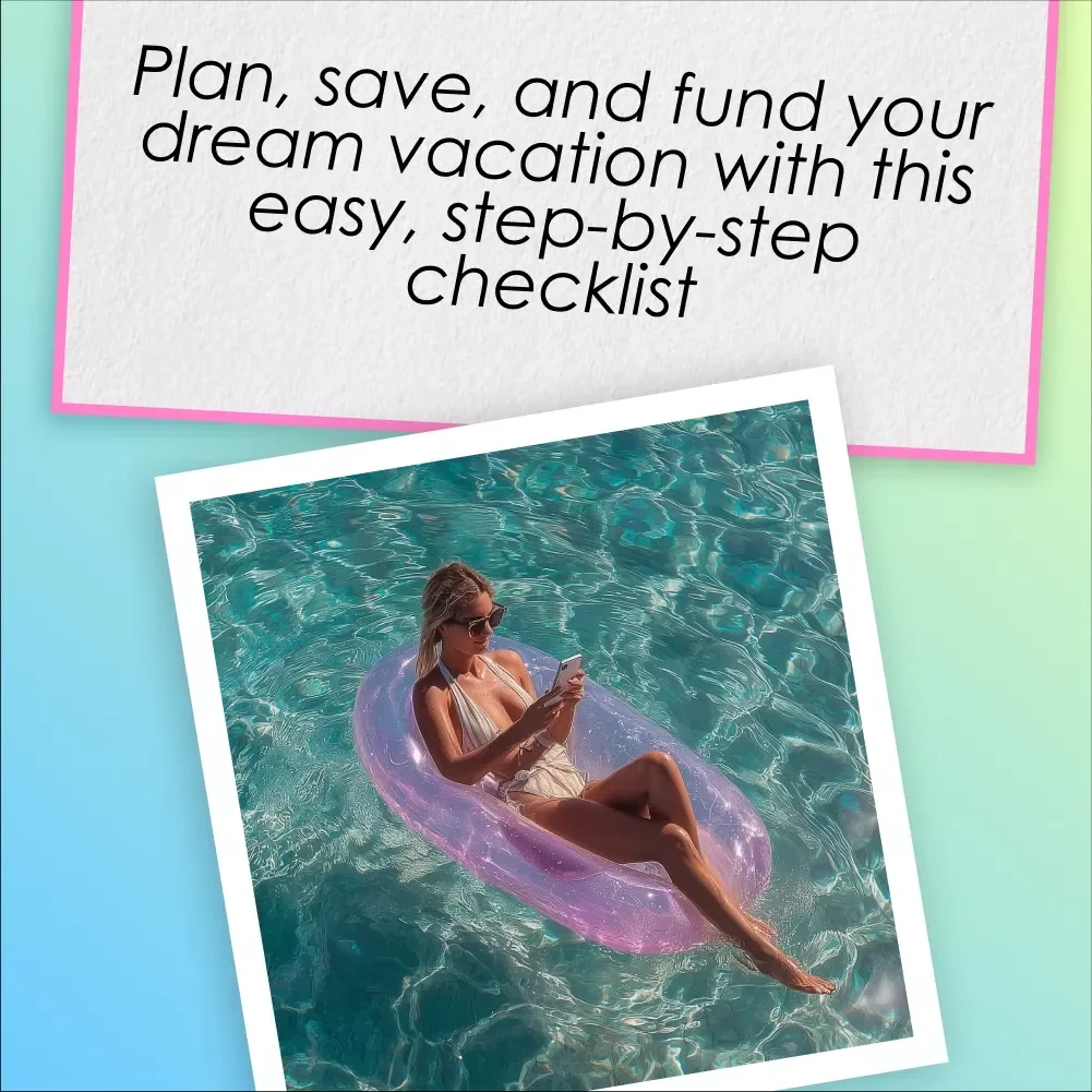 The “Escape Fund” Checklist: Your Roadmap to a Dream Vacation | Vacation Savings Plan | Printable Saving for Vacation Checklist | Budget & Trip Planning Guide
