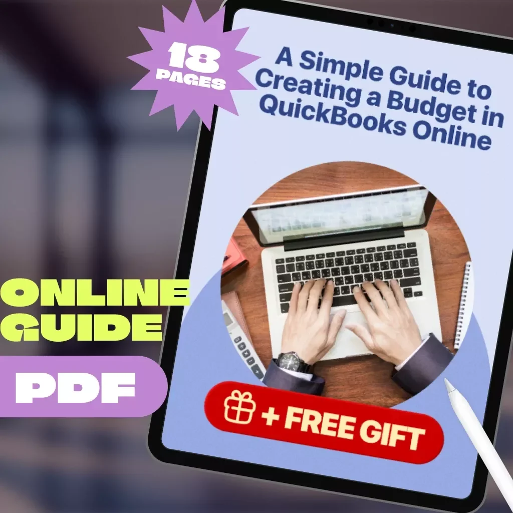 A Simple Guide to Creating a Budget in QuickBooks Online | Small Business Budgeting eBook | Digital Download for Entrepreneurs