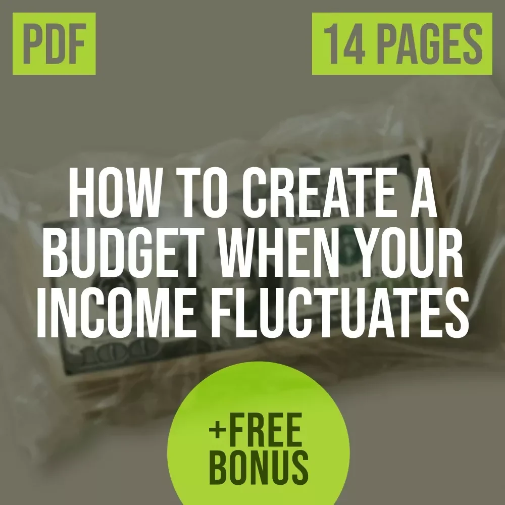How to Create a Budget When Your Income Fluctuates | Digital Guide for Managing Variable Income Budgeting | Instant Download