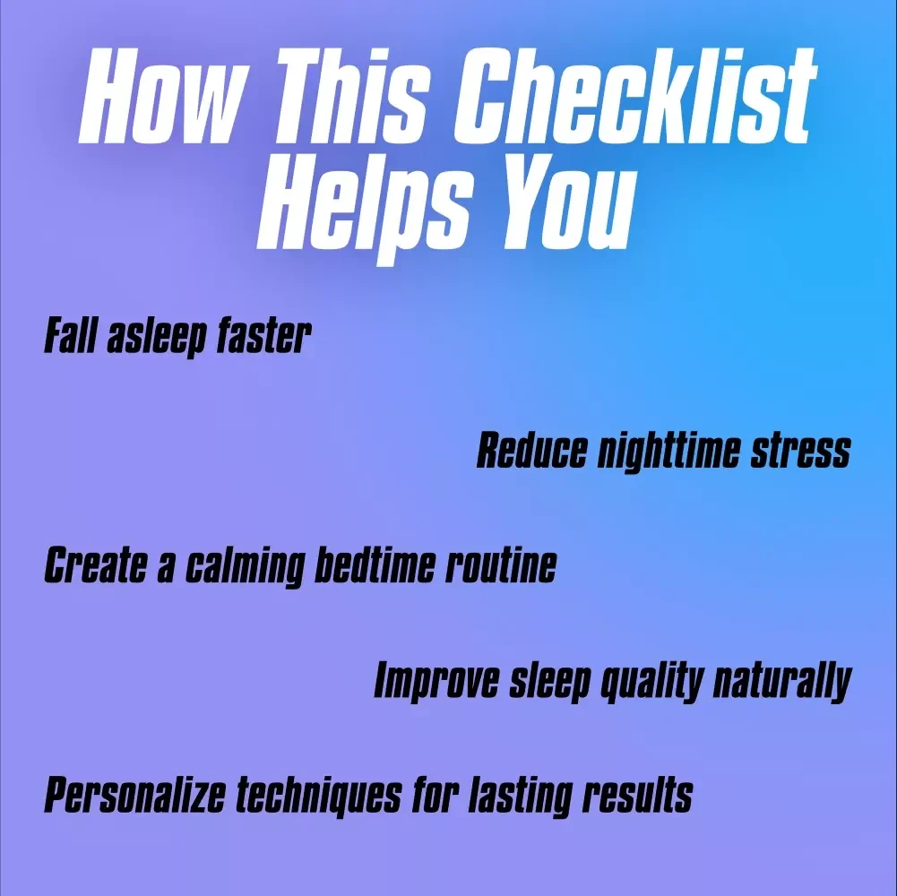 Sleep Like a Dream: Your Sleep Meditation Checklist | Calm Sleep Meditation Guide | Digital Download for Relaxation & Better Rest