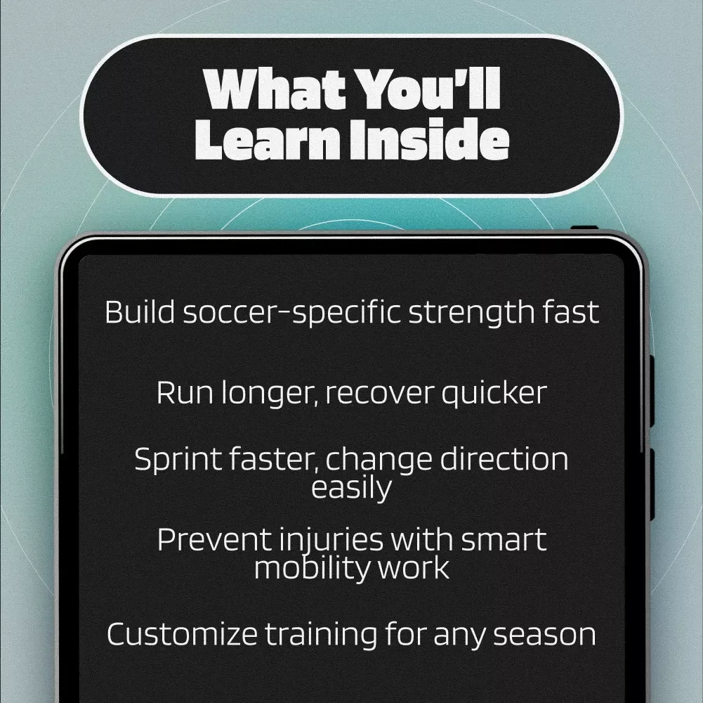 A Simple Blueprint For Strength Speed And Endurance In Soccer - Soccer Gym Workout Guide - Digital eBook Download for Players & Coaches