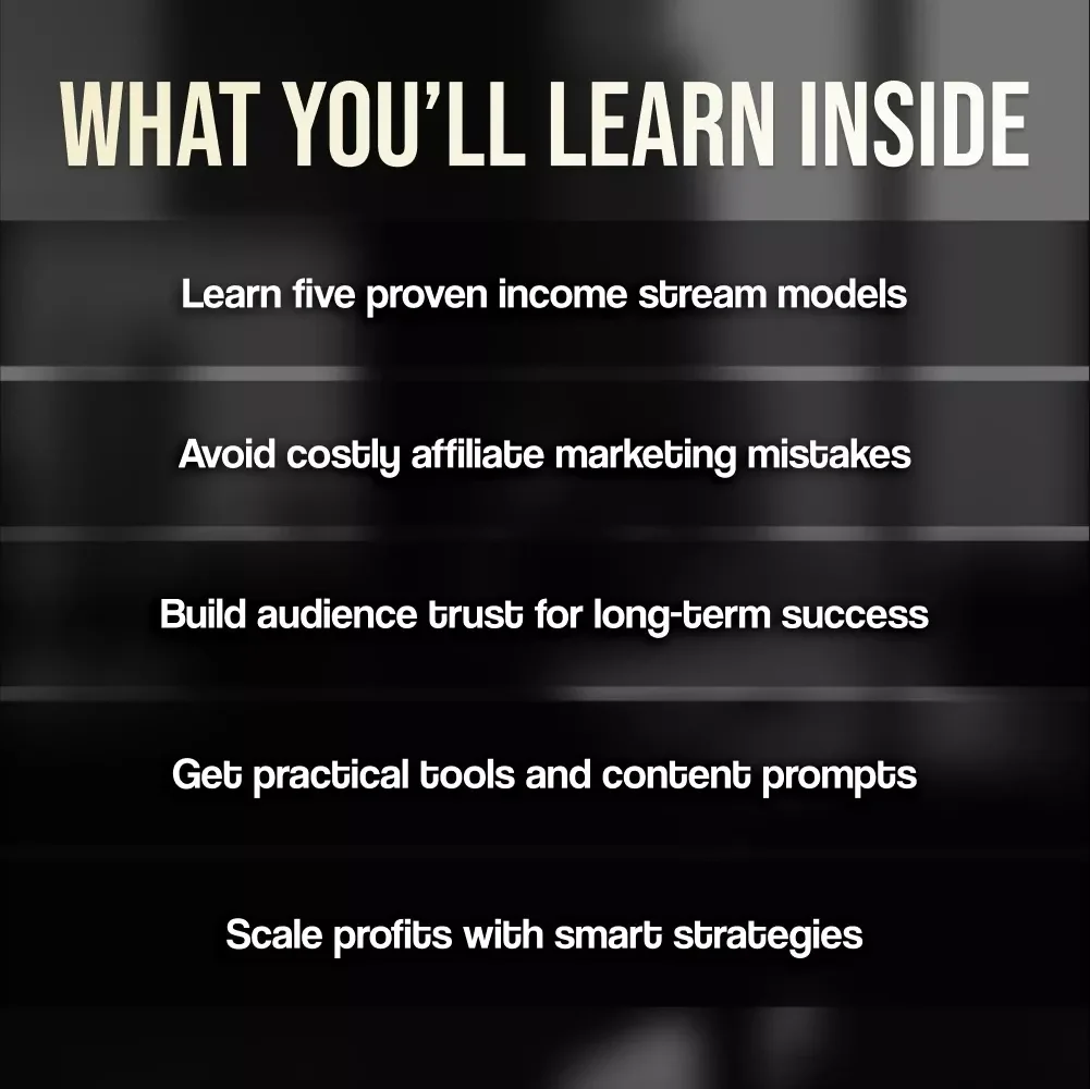 Affiliate Marketing Made Profitable | Guide to Affiliate Marketing Income Streams, Digital Download eBook for Beginners & Entrepreneurs