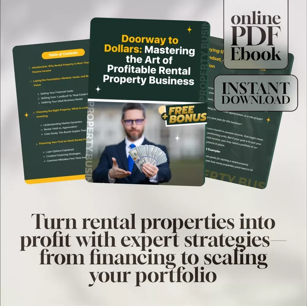 Doorway to Dollars: Mastering the Art of Profitable Rental Property Business | eBook Download | Learn How to Make Rental Property a Business