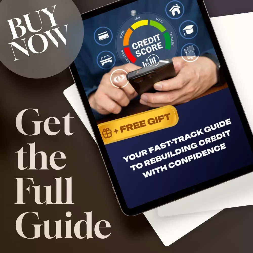 Your Fast-Track Guide to Rebuilding Credit with Confidence | How to Rebuild Credit Fast | Digital Download eBook