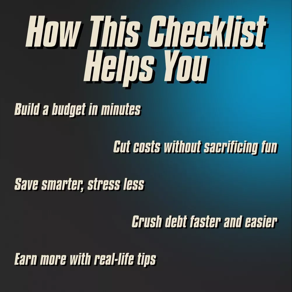 Budget-Friendly Lifestyle Mastery: Your Actionable Checklist | Simple Financial Planning & Money-Saving Digital Download