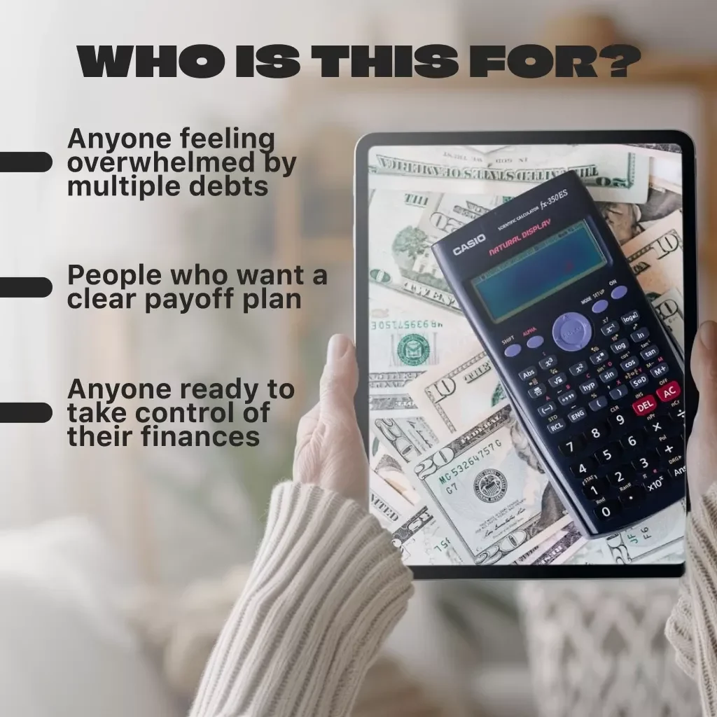 Master Your Debt: Using a Debt Payoff Calculator | Printable Financial Guide | Debt Payoff Planner | Digital Download eBook for Budgeting & Finance