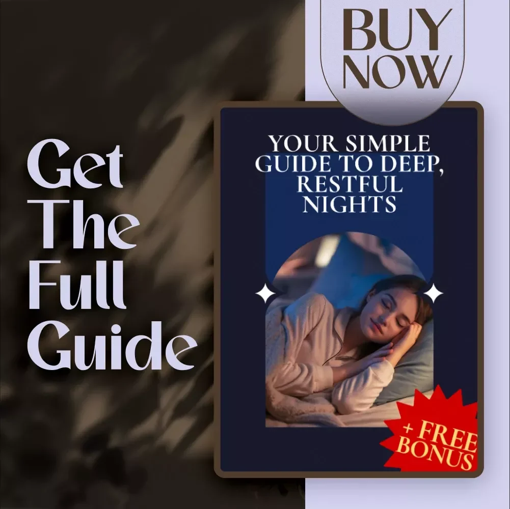 Your Simple Guide to Deep, Restful Nights | Digital Guide for How to Get More Restful Sleep, eBook for Better Sleep Habits, Instant Download