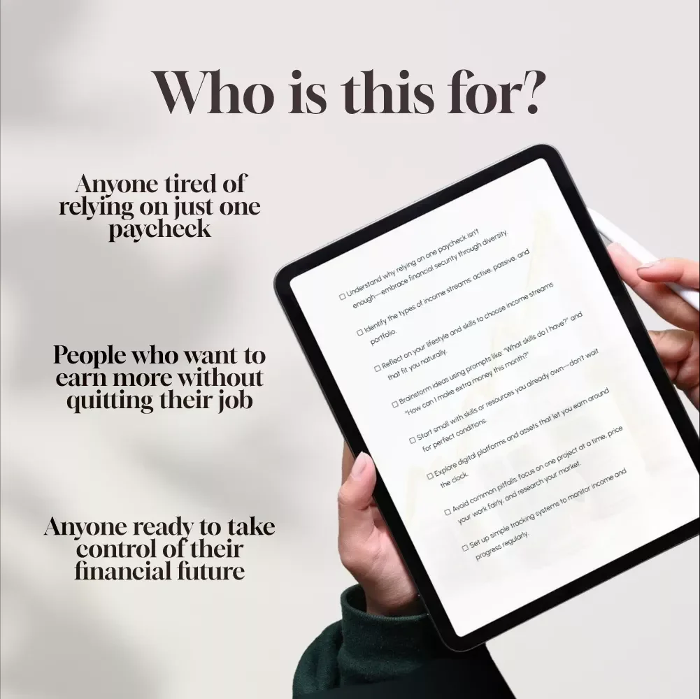 Your Ultimate Multiple Income Streams Kickstart Checklist | Digital Download for Millennials | Passive Income Printable PDF